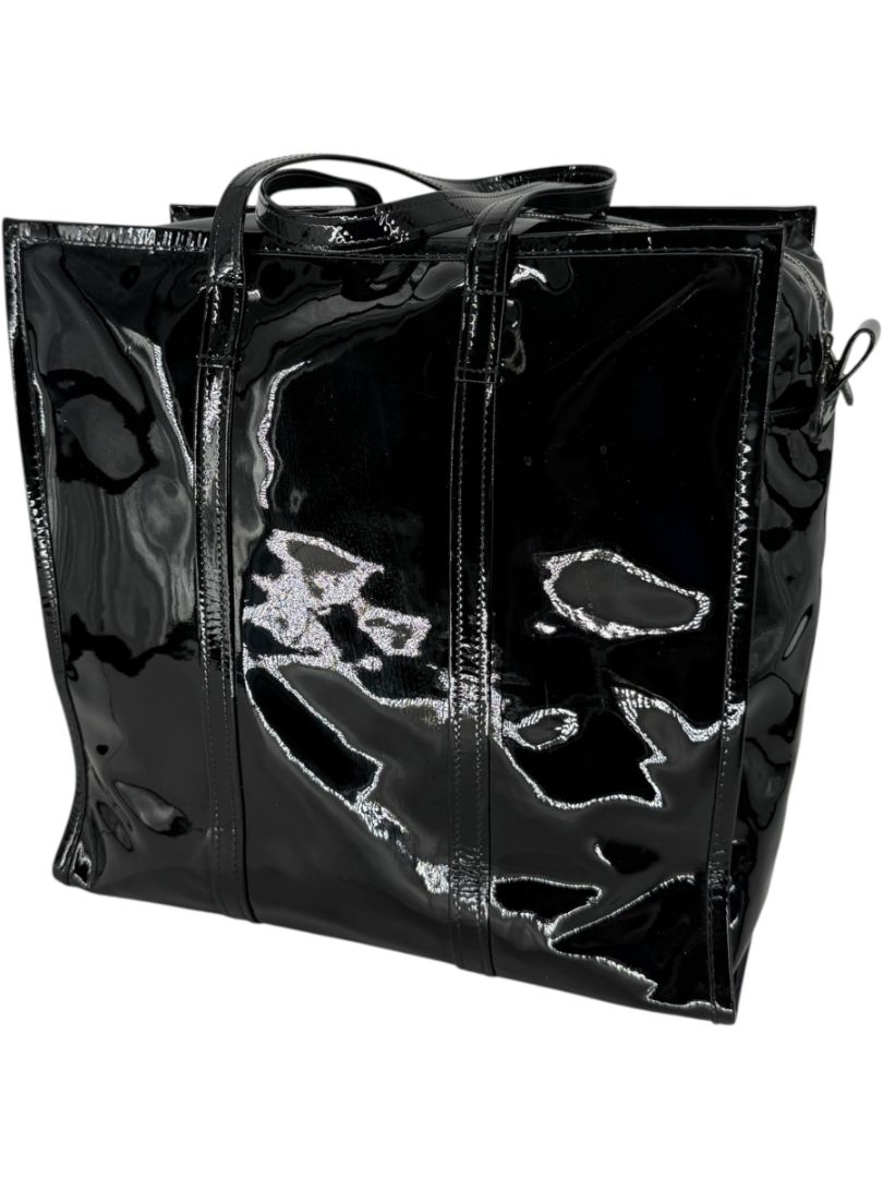 Balenciaga Large Patent Leather Bazar Tote