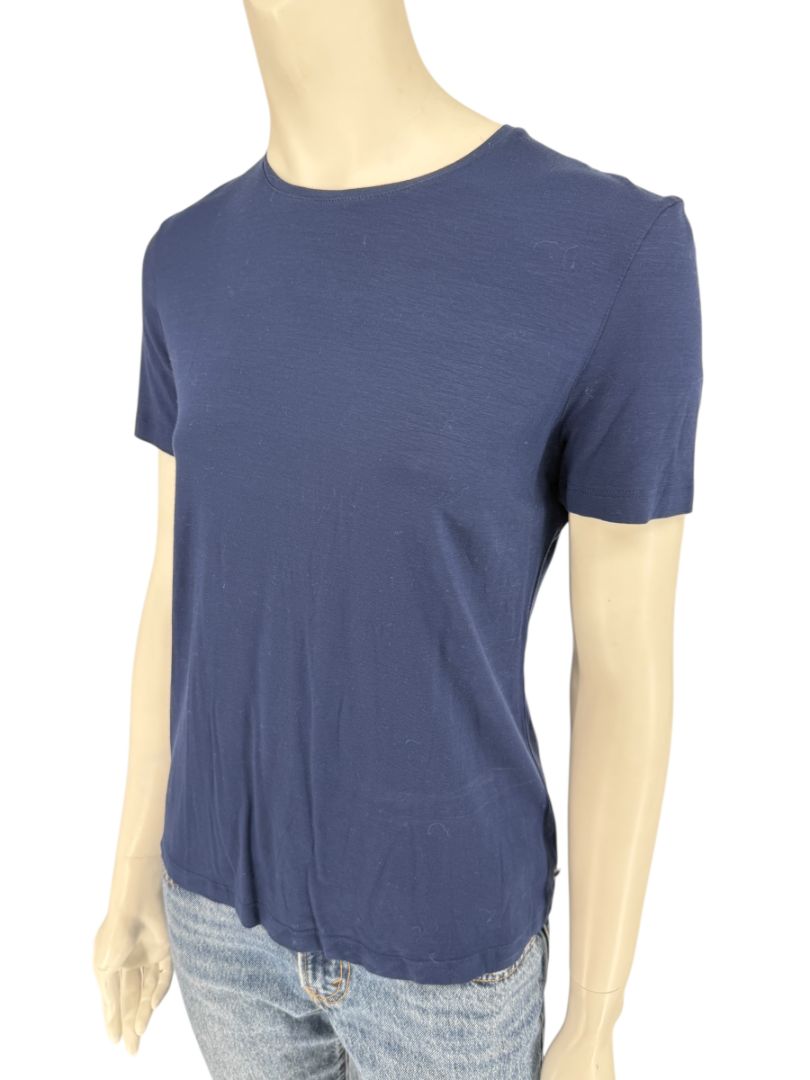 Akris Punto Navy Blue Stretch Modal T-Shirt – Size L