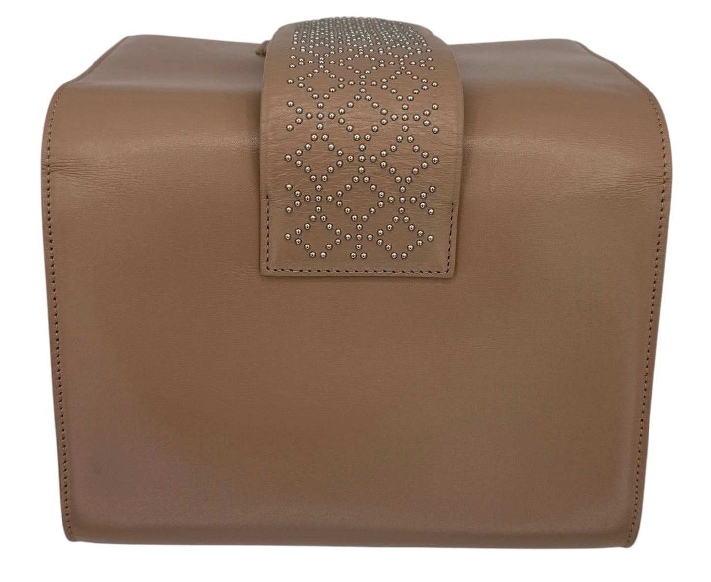 Alaia Simone Arabesque Studded Leather Clutch
