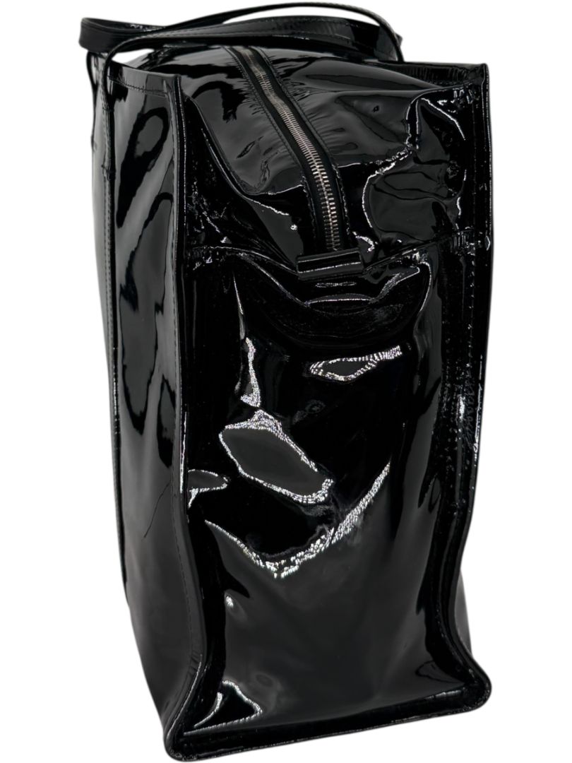 Balenciaga Large Patent Leather Bazar Tote