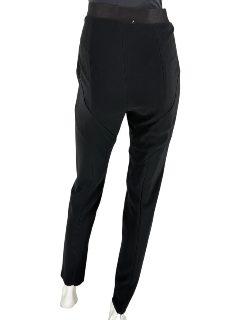 Pamella Roland Black Sculpted Seam Pants - Large