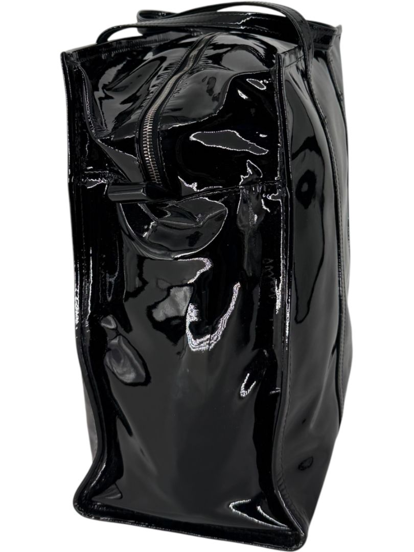 Balenciaga Large Patent Leather Bazar Tote