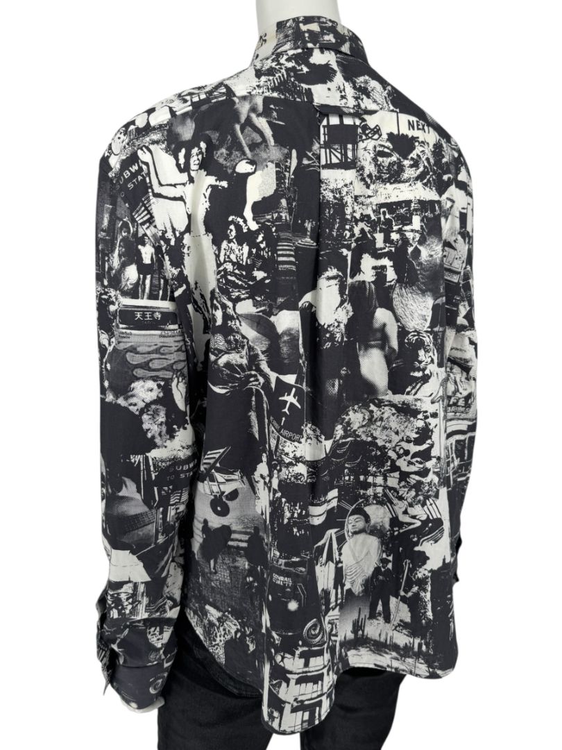 Alexander McQueen Black & White Graphic Print Shirt – Size IT 50 (US L)