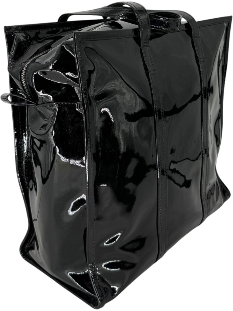 Balenciaga Large Patent Leather Bazar Tote