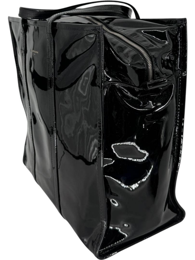 Balenciaga Large Patent Leather Bazar Tote