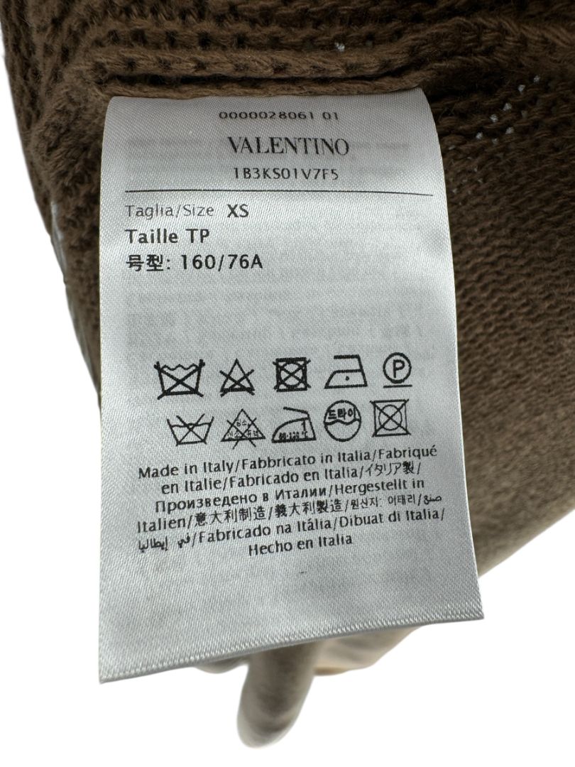 Valentino Knit Poncho with Chain Detail – XS – New with Tags