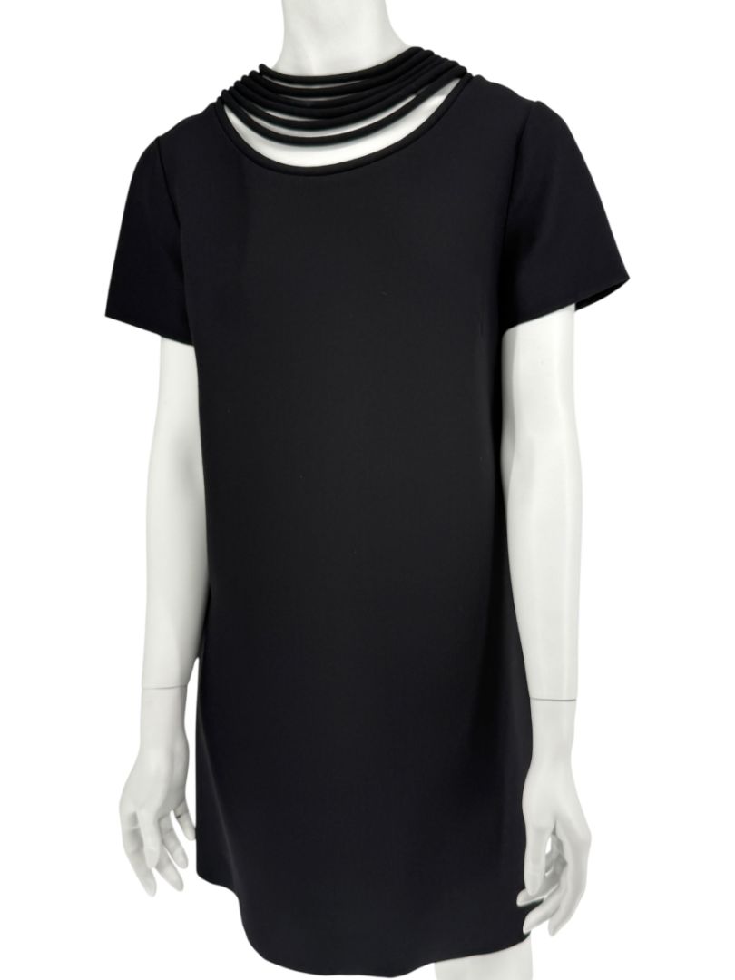 Valentino Black Jersey Mini Dress – Size 10