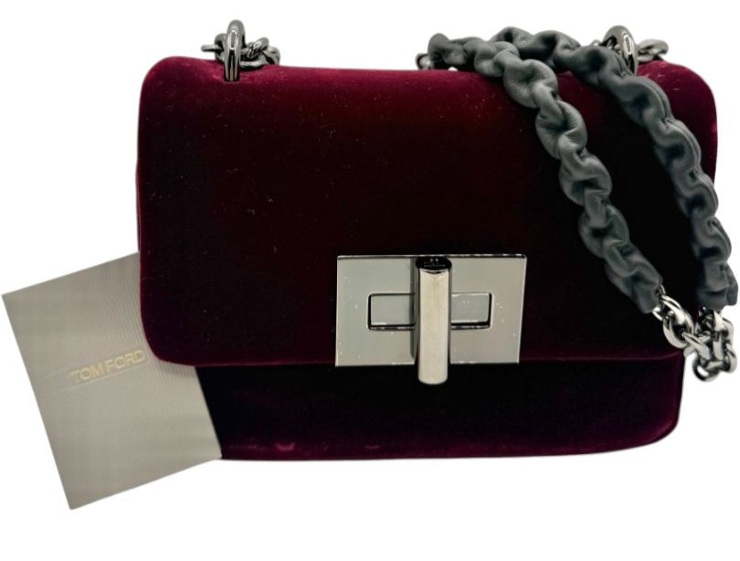 Tom Ford Natalia Velvet Shoulder Bag