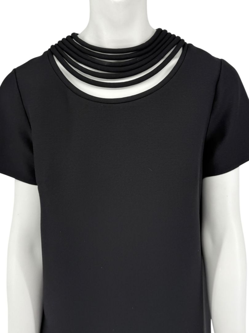 Valentino Black Jersey Mini Dress – Size 10