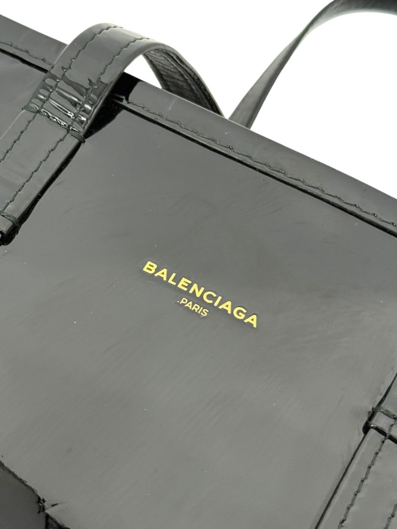 Balenciaga Large Patent Leather Bazar Tote