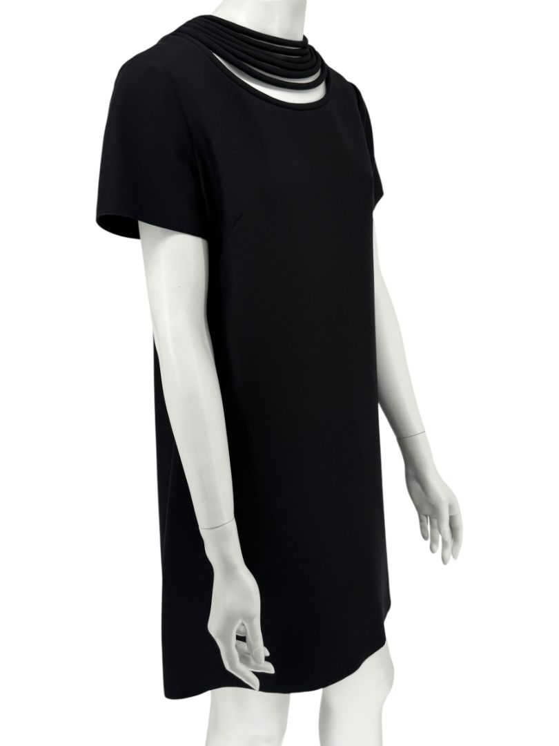 Valentino Black Jersey Mini Dress – Size 10