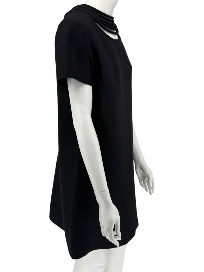Valentino Black Jersey Mini Dress – Size 10