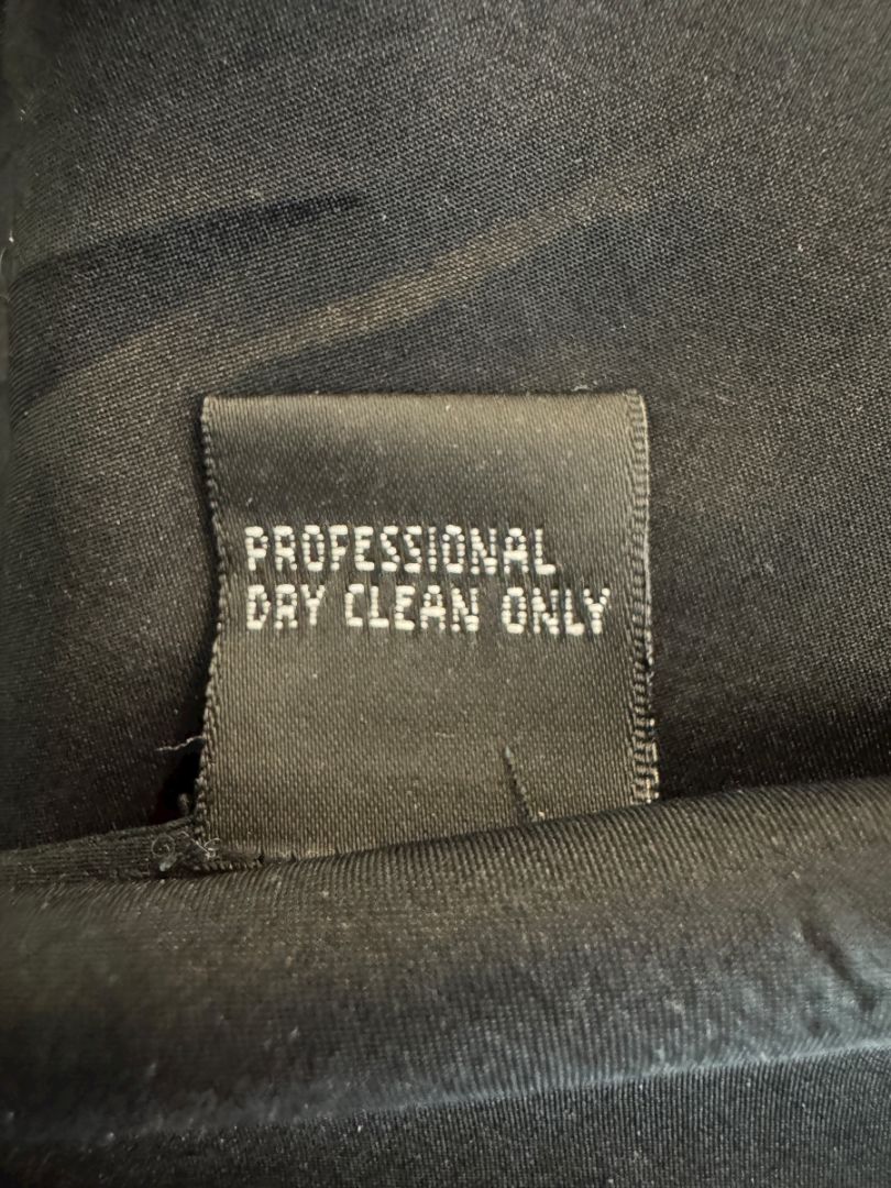 Carmen Marc Valvo Signature Black Acetate–Rayon Flared Midi Skirt – Size 10