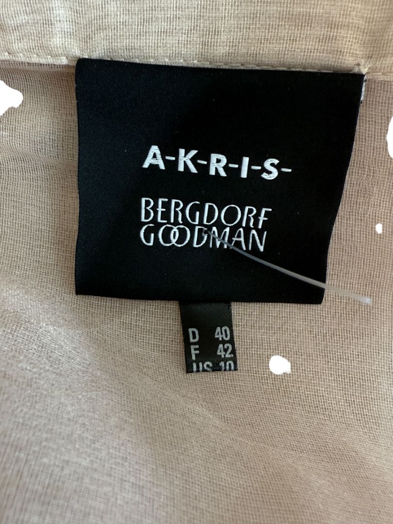 Akris Sheer Silk Organza Sleeveless Blouse – Size US 10 (FR 42 / DE 40)