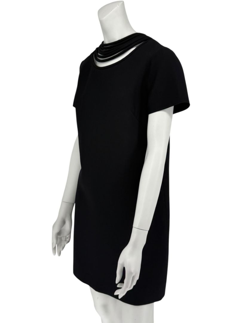 Valentino Black Jersey Mini Dress – Size 10