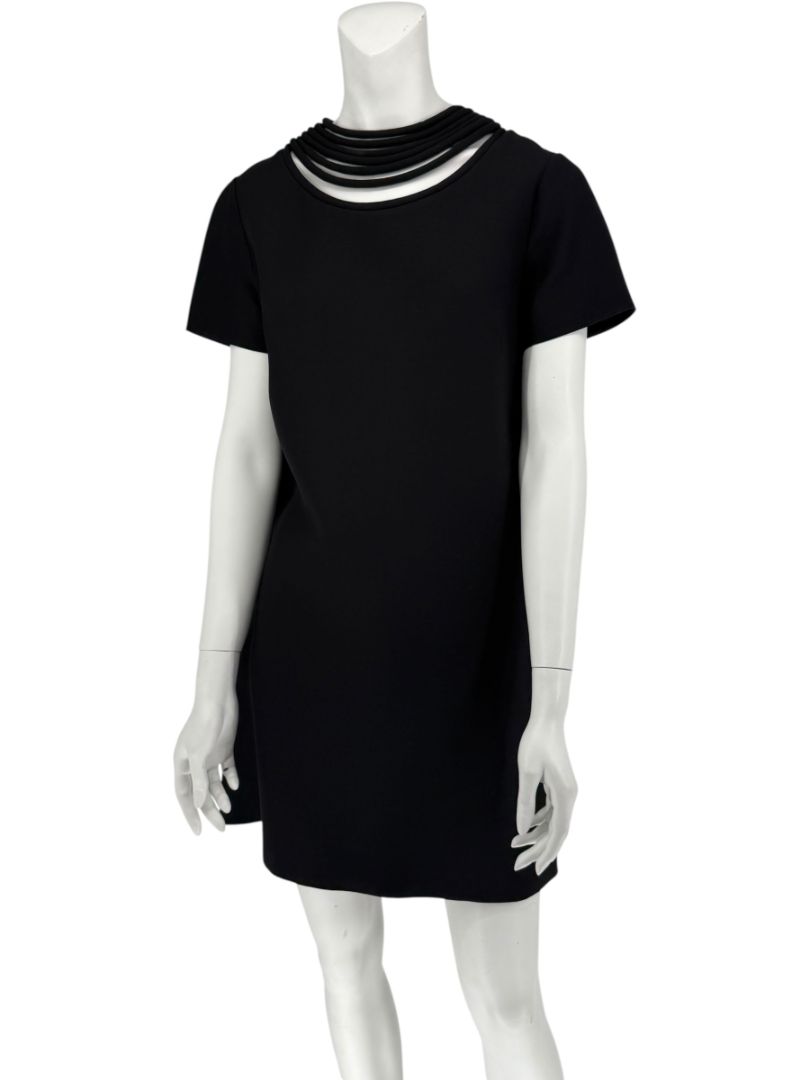 Valentino Black Jersey Mini Dress – Size 10