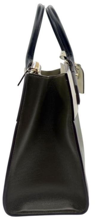 Louis Vuitton White/Green Leather City Steamer MM Bag