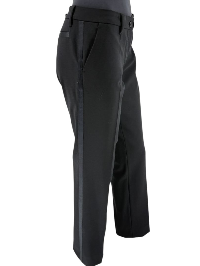 Dolce & Gabbana Black Wool-Silk Blend Tuxedo Blazer & Pants Set – Size IT 44 (US 8)