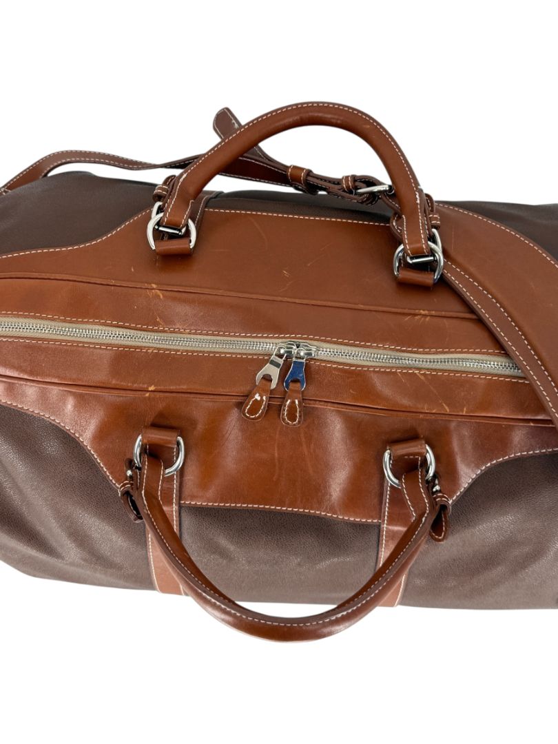 Mulholland Brothers “Hippo” Leather Duffel Bag