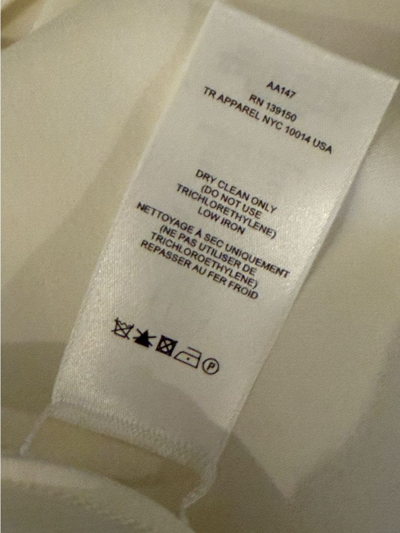 The Row Ivory Long Sleeve Blouse – Size 6