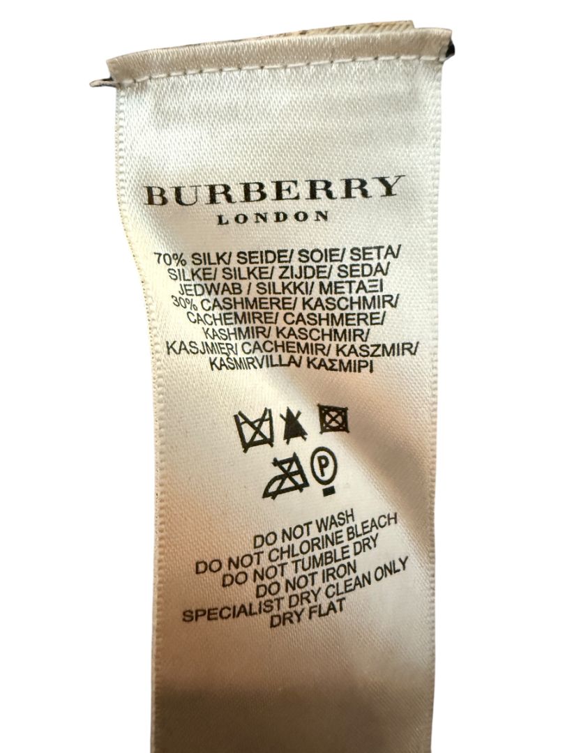Burberry London Black Silk & Cashmere Knit Top – Size L