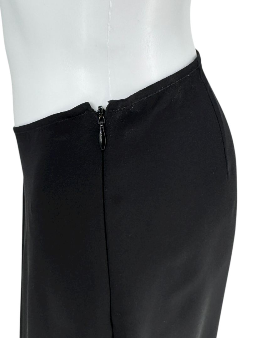 Peter Cohen Black Bias-Cut Maxi Skirt – Size Large