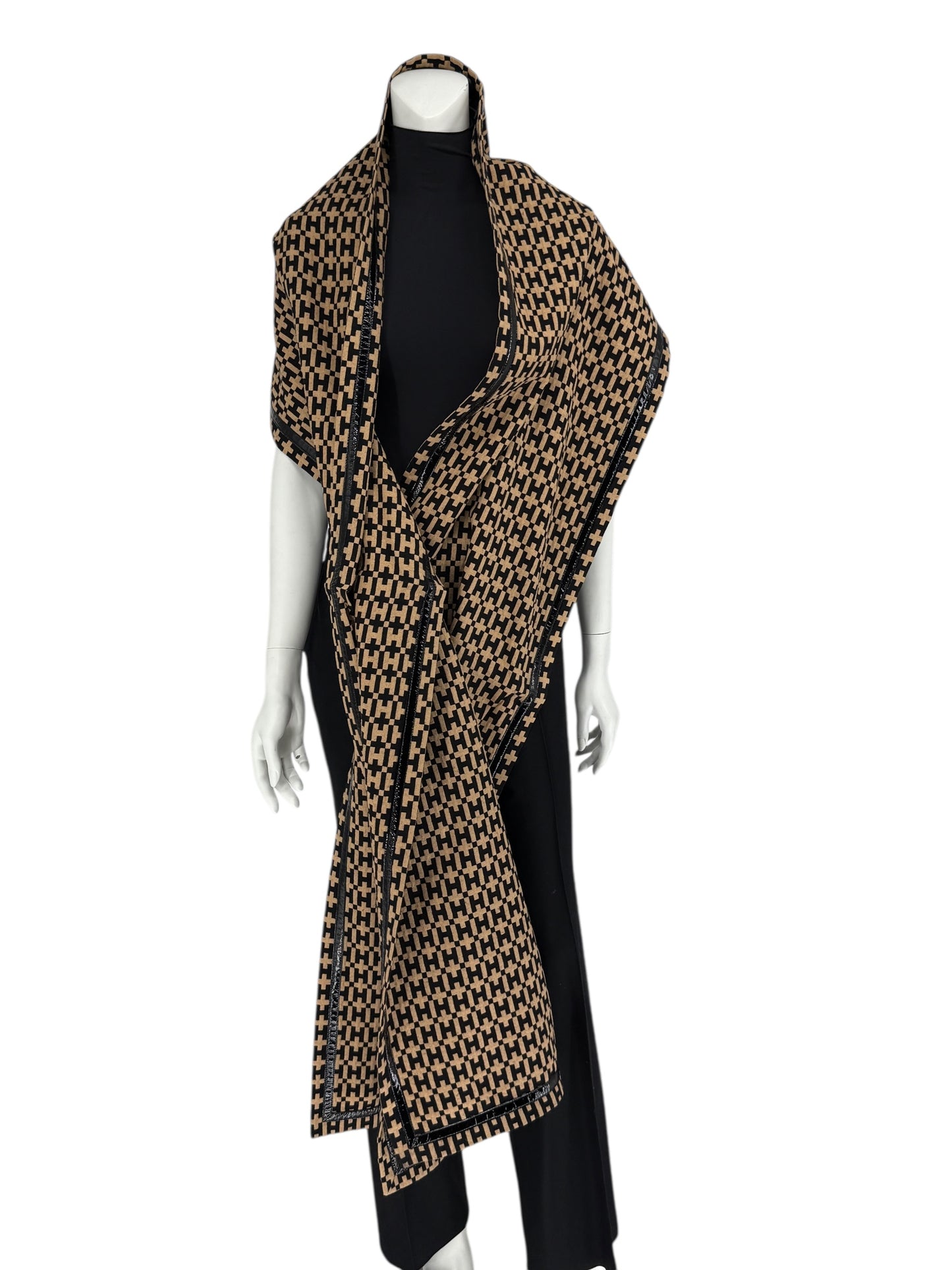 Vintage Halston “H” Designer Collection Oversized Wrap