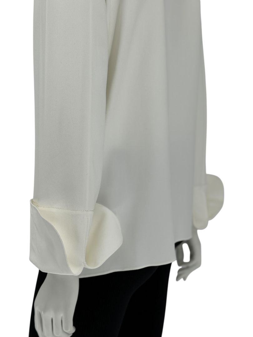 The Row Ivory Long Sleeve Blouse – Size 6
