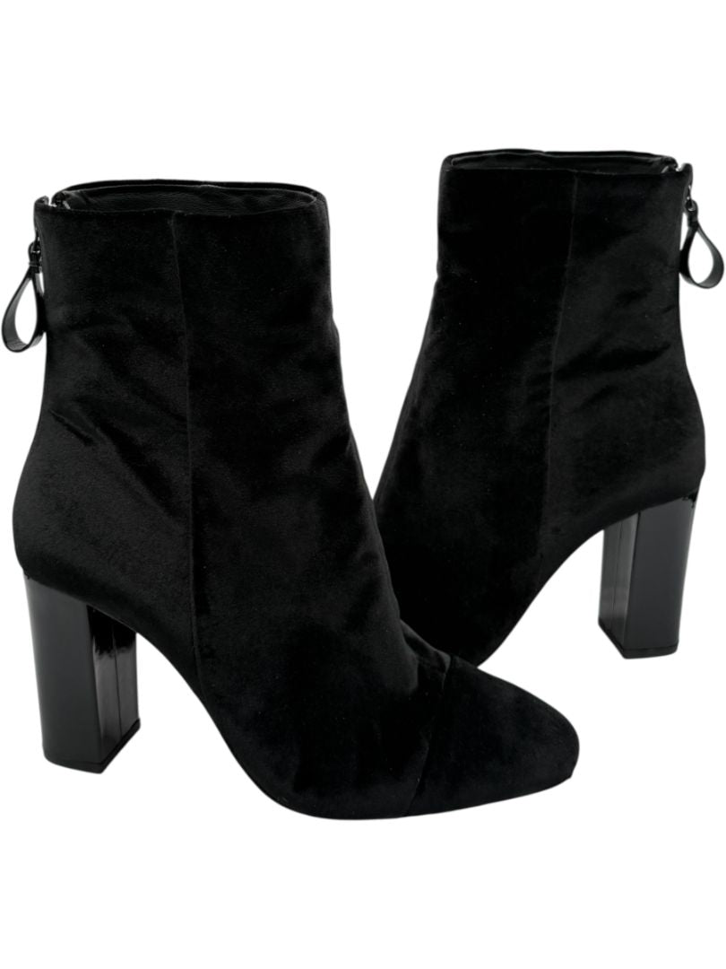 Alexandre Birman Black Velvet Booties – Size 39.5