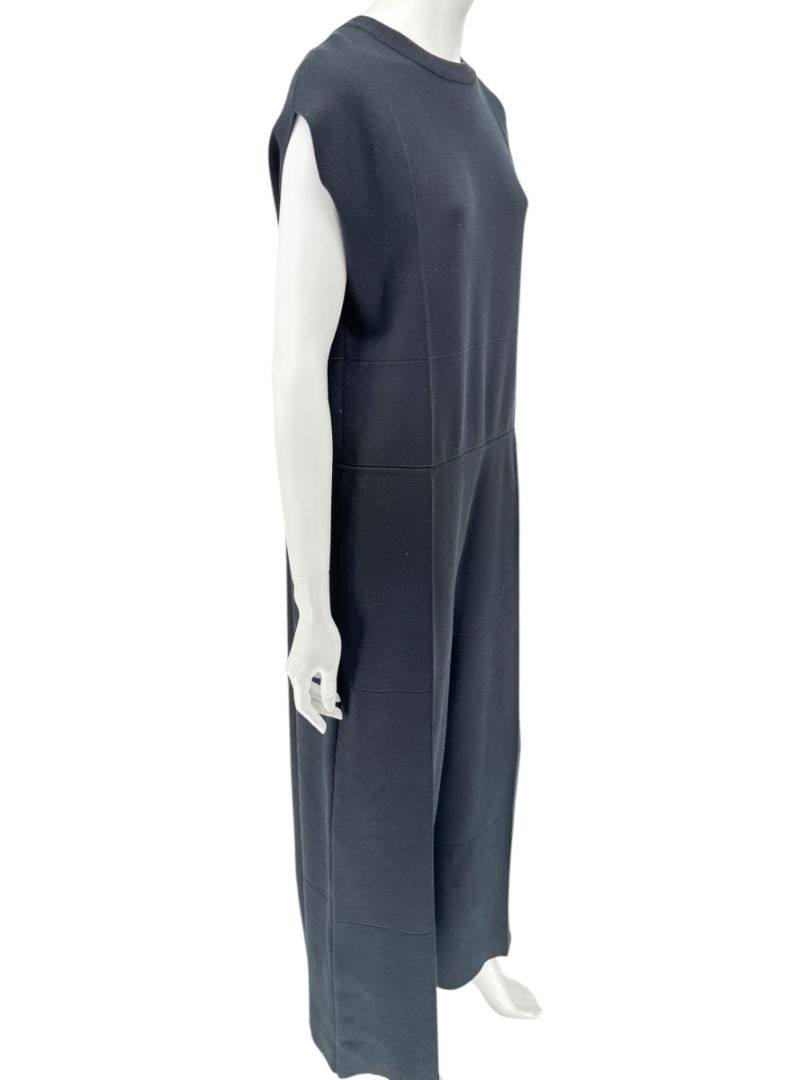 Balenciaga Black Sleeveless Wide-Leg Jumpsuit – Size FR 36