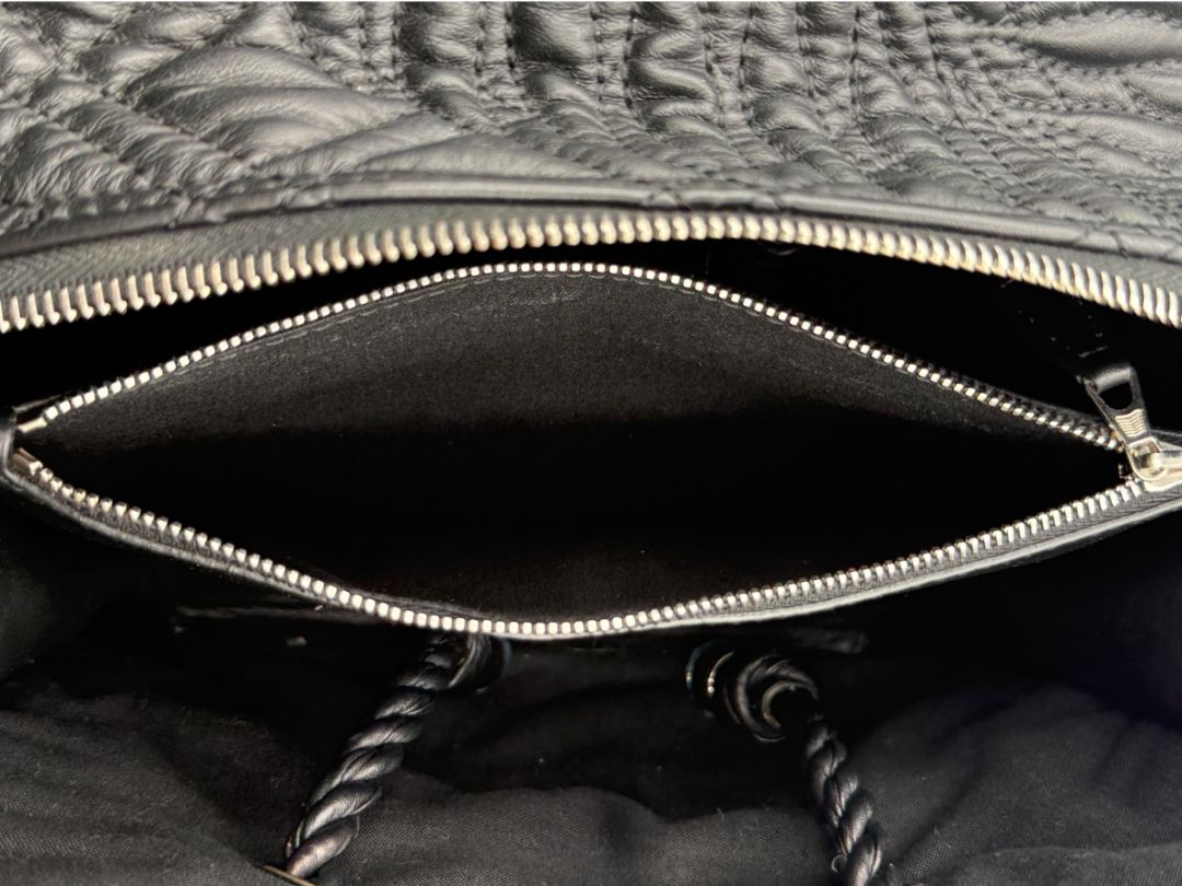 Balenciaga Quilted Blanket Square 2WAY Handbag - Black