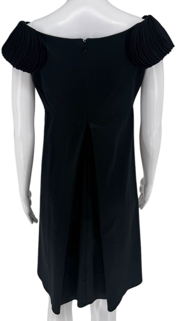 Valentino Black Sculpted Sleeve A-Line Dress – Size 4 (IT 40) – NWT
