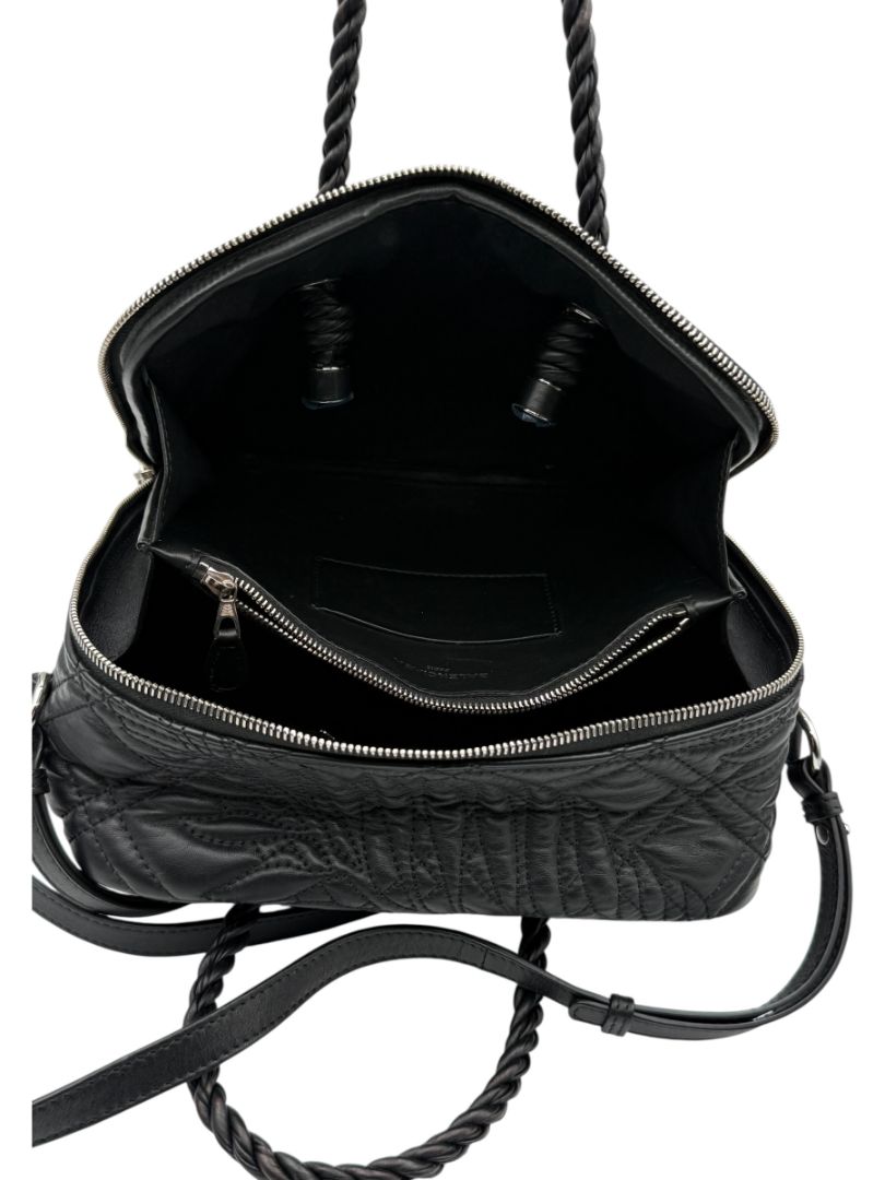 Balenciaga Quilted Blanket Square 2WAY Handbag - Black