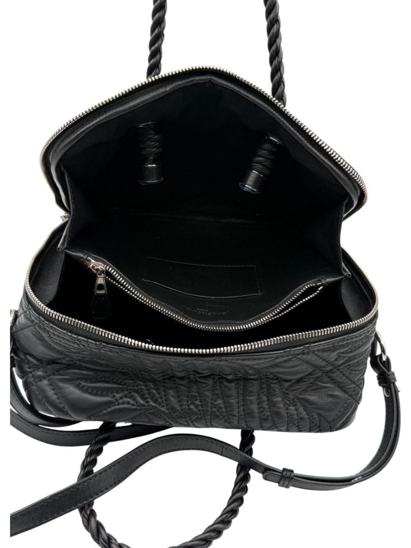 Balenciaga Quilted Blanket Square 2WAY Handbag - Black