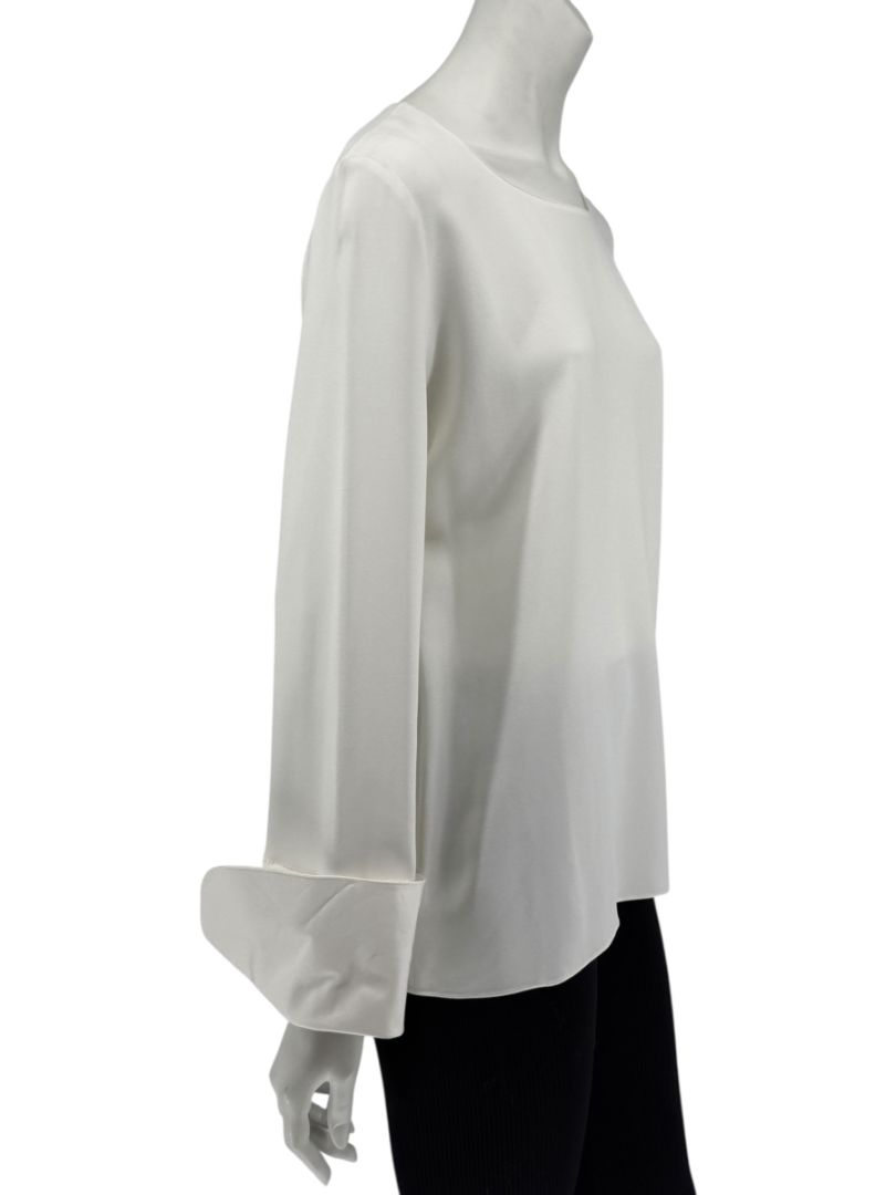 The Row Ivory Long Sleeve Blouse – Size 6
