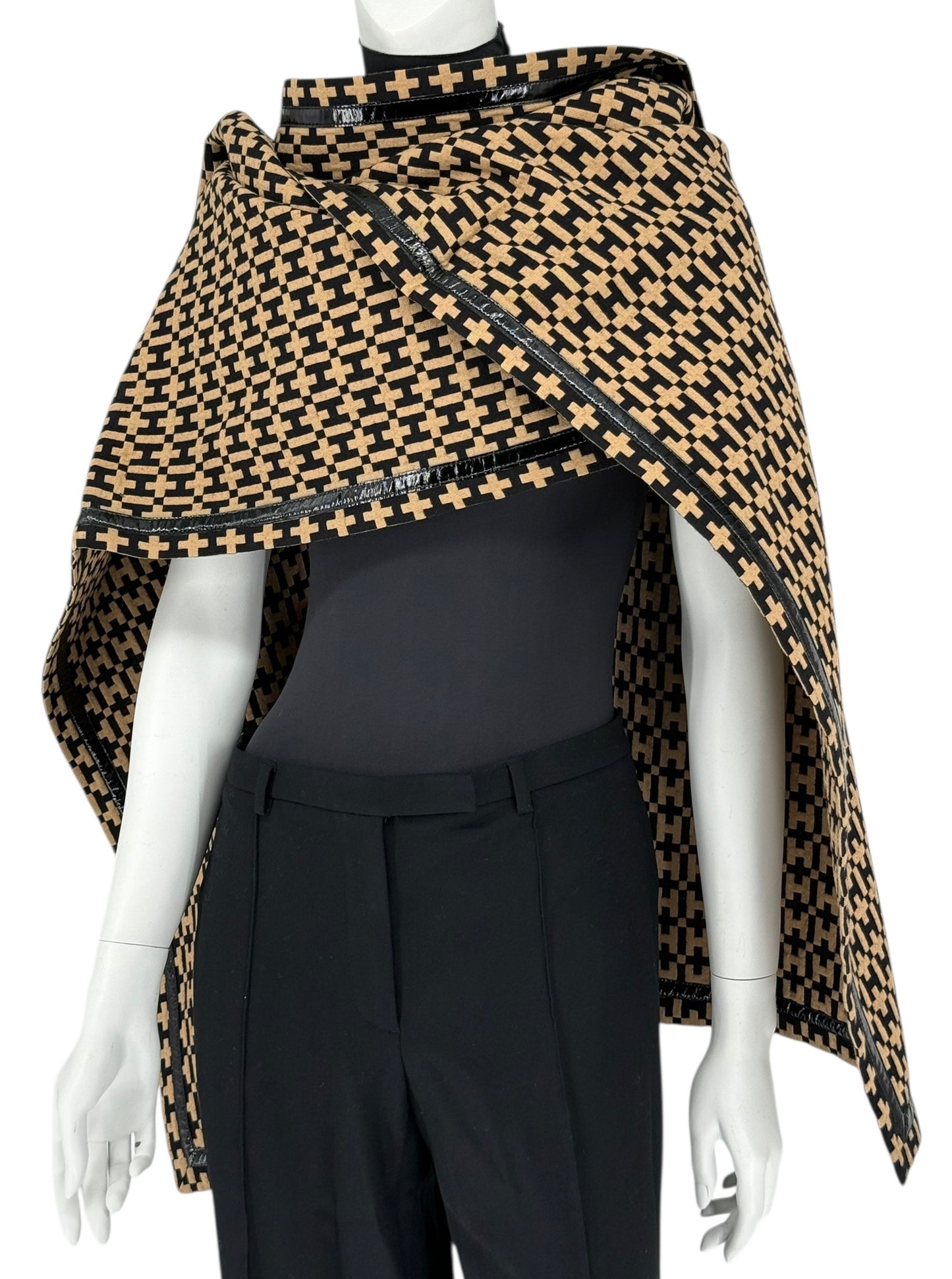 Vintage Halston “H” Designer Collection Oversized Wrap