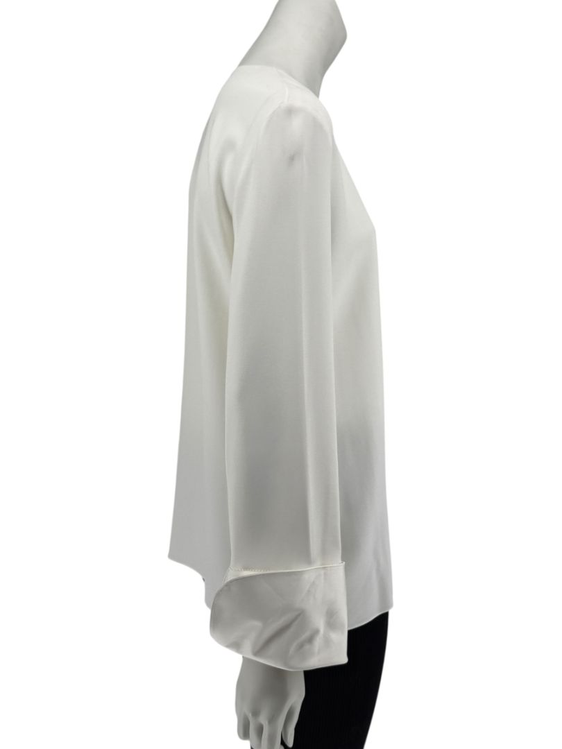 The Row Ivory Long Sleeve Blouse – Size 6