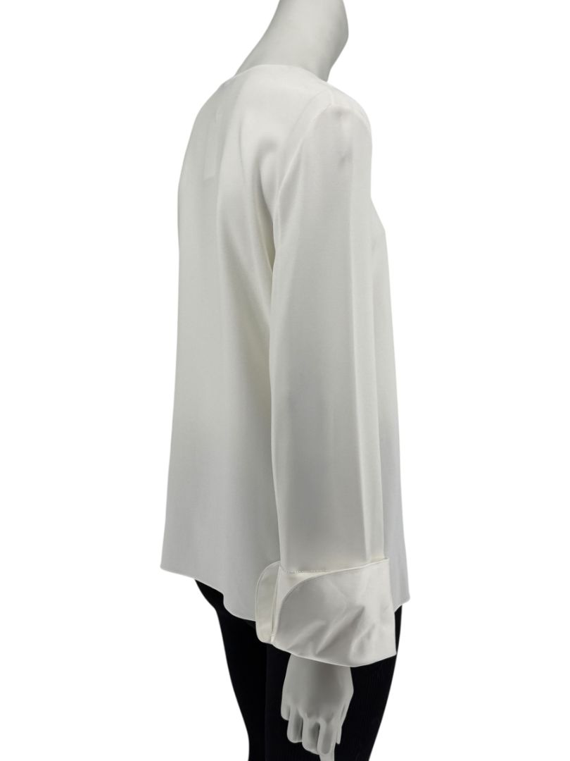 The Row Ivory Long Sleeve Blouse – Size 6