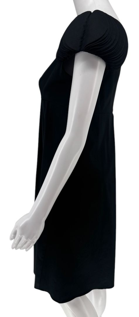 Valentino Black Sculpted Sleeve A-Line Dress – Size 4 (IT 40) – NWT