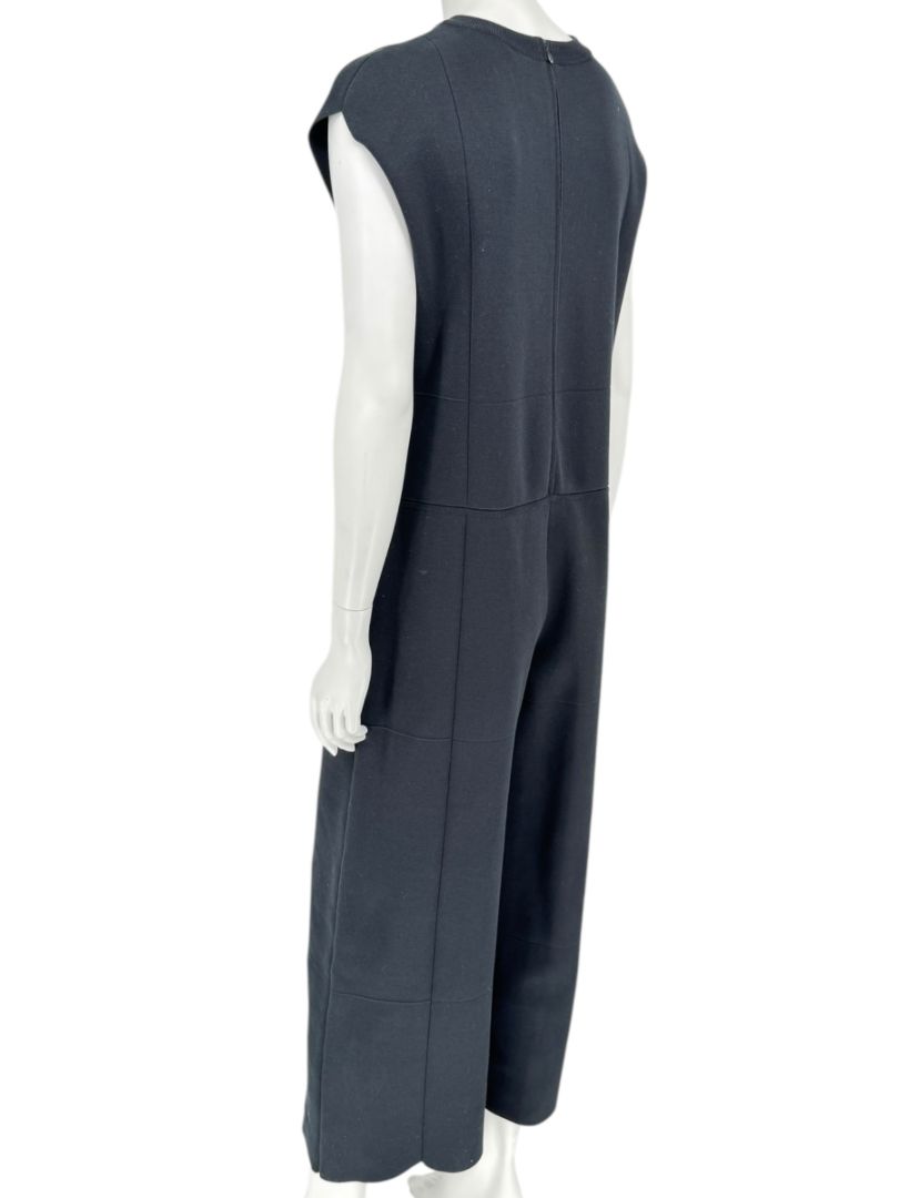 Balenciaga Black Sleeveless Wide-Leg Jumpsuit – Size FR 36
