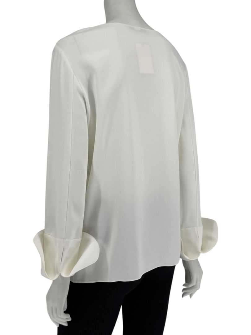 The Row Ivory Long Sleeve Blouse – Size 6