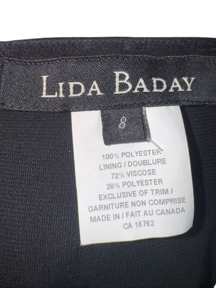 Lida Baday Ruched Mesh Overlay Camisole – Size 8 (Excellent Pre-Owned Condition)