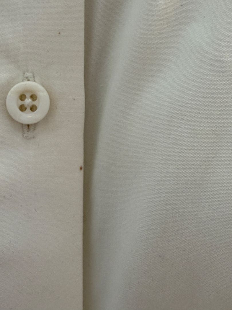 Givenchy Paris White Cotton Silk Button Down Shirt Blouse Women’s FR 42 US 10