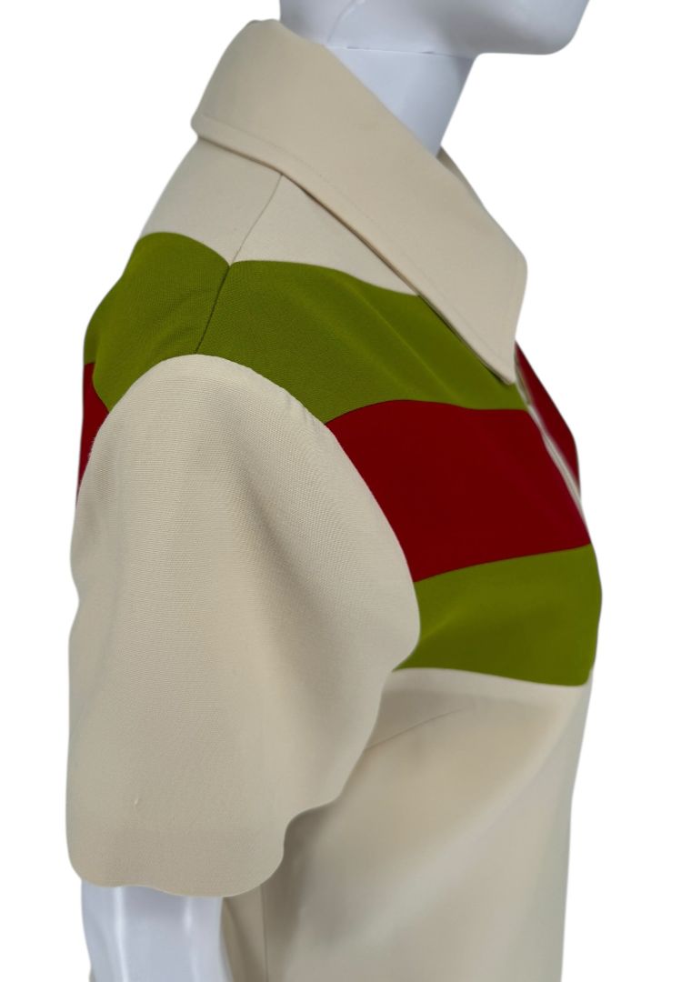 Gucci Gardenia Cady Crepe Wool Silk Dress – Size 44 – New with Tags
