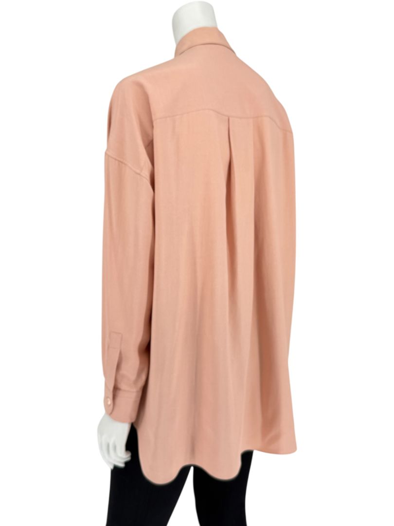 Loro Piana Rose Silk Button-Down Shirt – Size IT 40