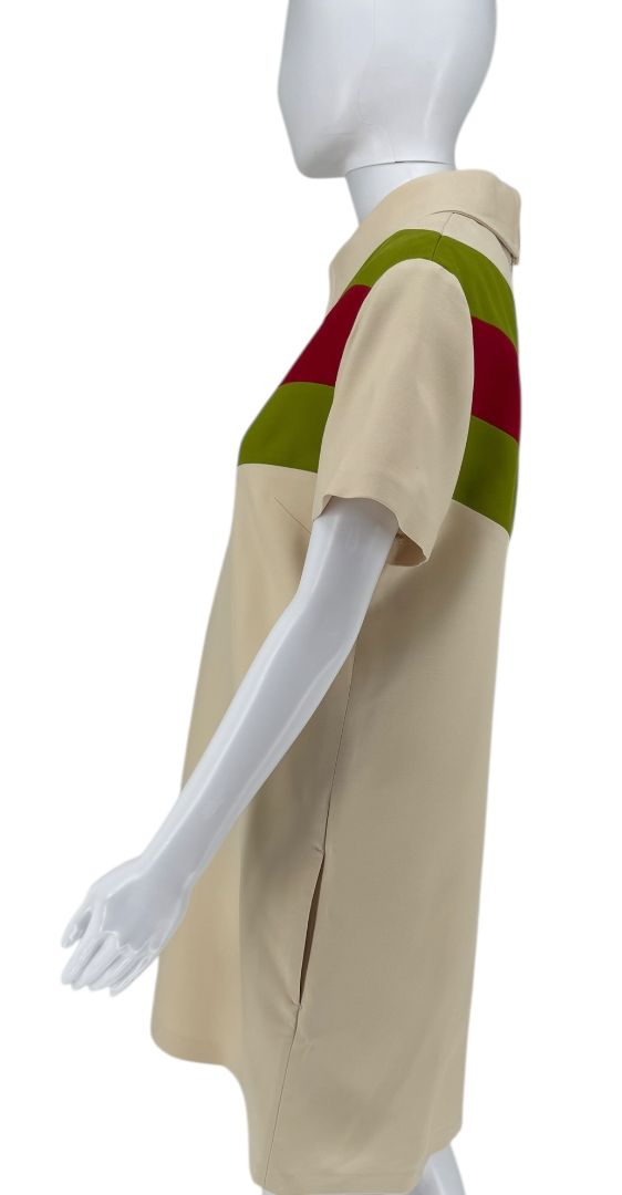 Gucci Gardenia Cady Crepe Wool Silk Dress – Size 44 – New with Tags
