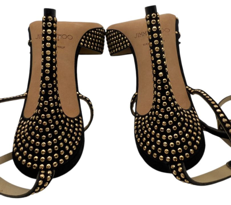 Jimmy Choo Black Studded Mesh Pumps – Size 37 – Excellent Preowned Condition (Worn Once)