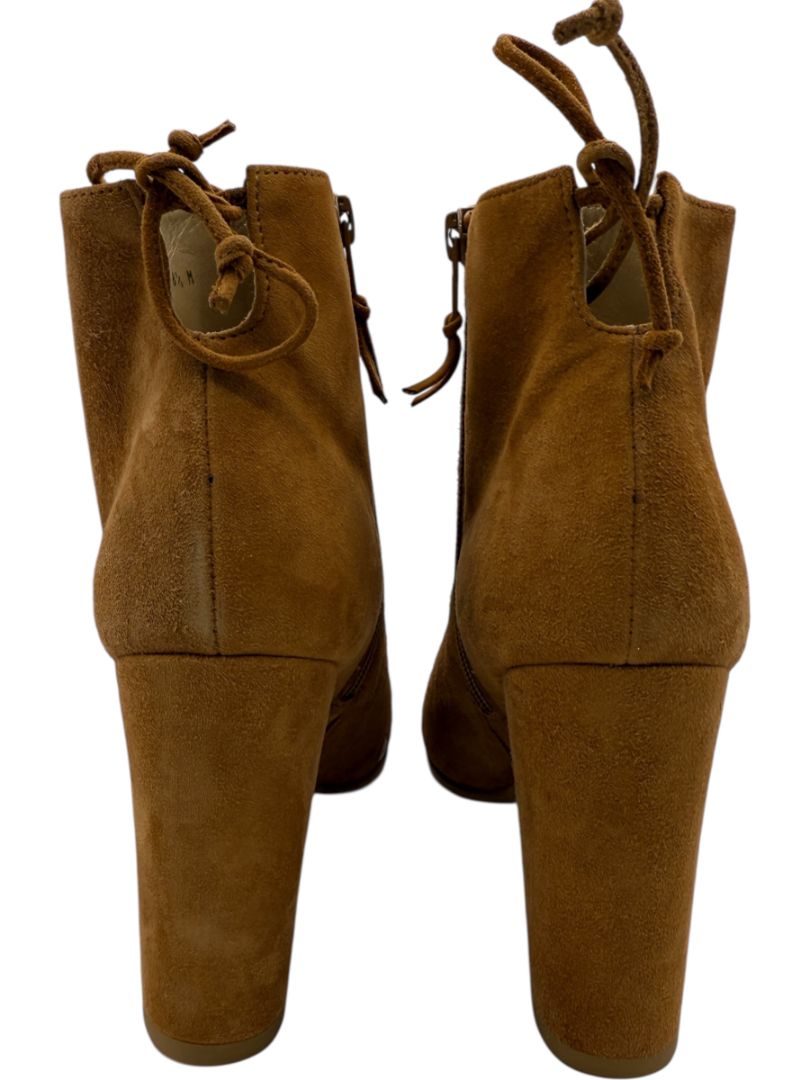 Stuart Weitzman Tan Suede Pointed Toe Booties – Size 8.5M