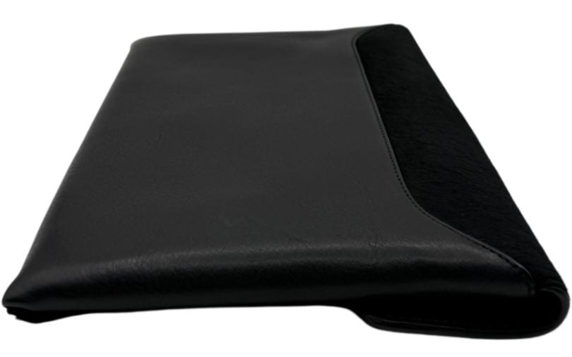 Givenchy Black Pony Hair Accented Antigona Envelope Clutch Bag