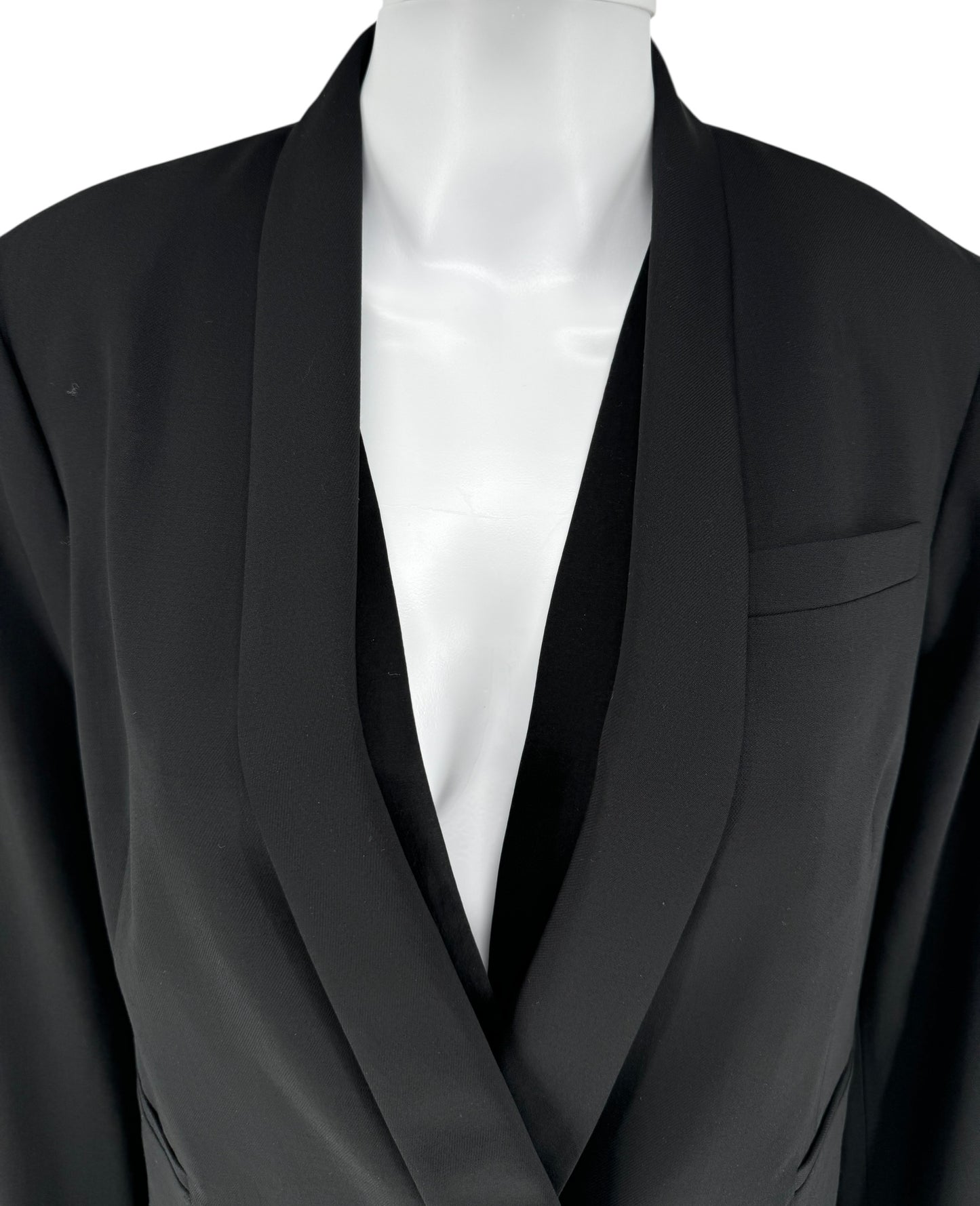 Brunello Cucinelli Black Layered Hem Blazer – Size 44 IT (US 8)
